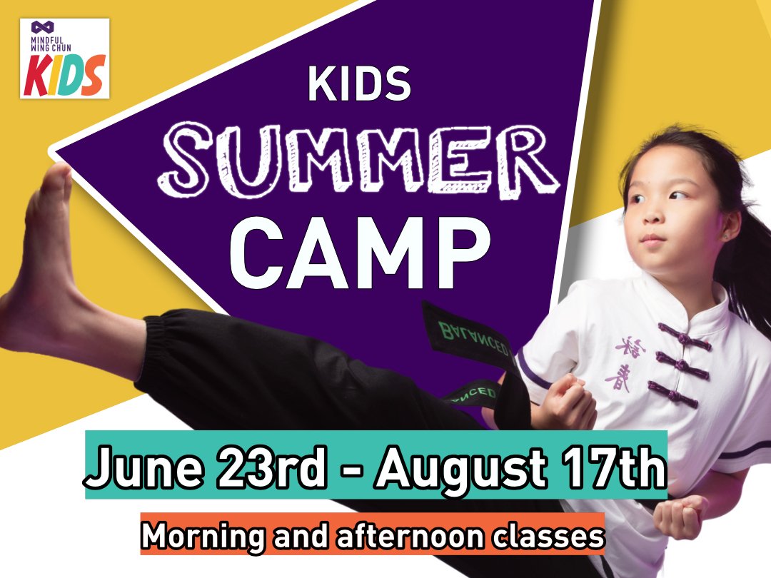 Martial Arts Summer Camp 2025. From June 23rd to Aug 17th. Morning and afternoon classes